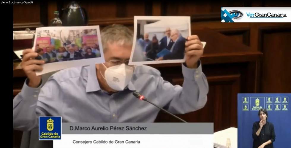 Marco Aurelio en el Pleno denunciando las amistades de Morales y sus publicistas particulares