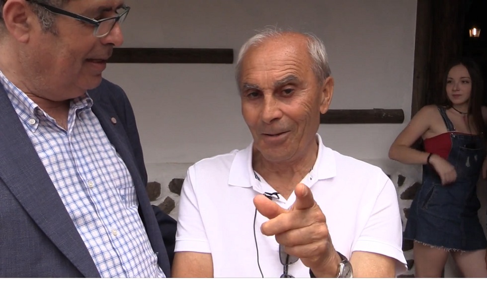 Suso Castellano en la fiesta del Universitario FC en 2019.