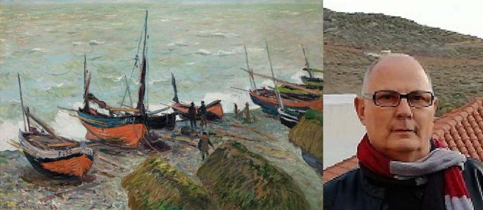 Ruben Mettini y detalle del mar de Monet