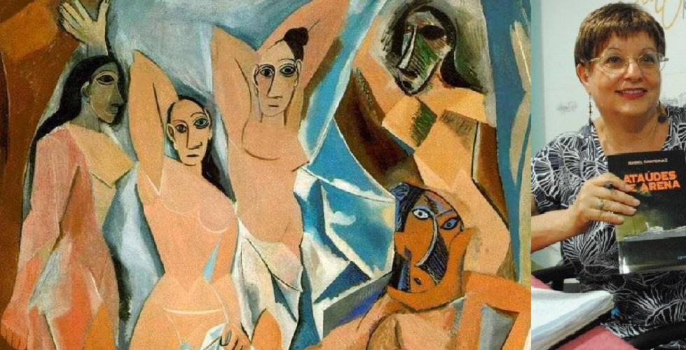 Escapar no puede Isabel Santervaz. Detalle de Señoritas de Avignon (Picasso)