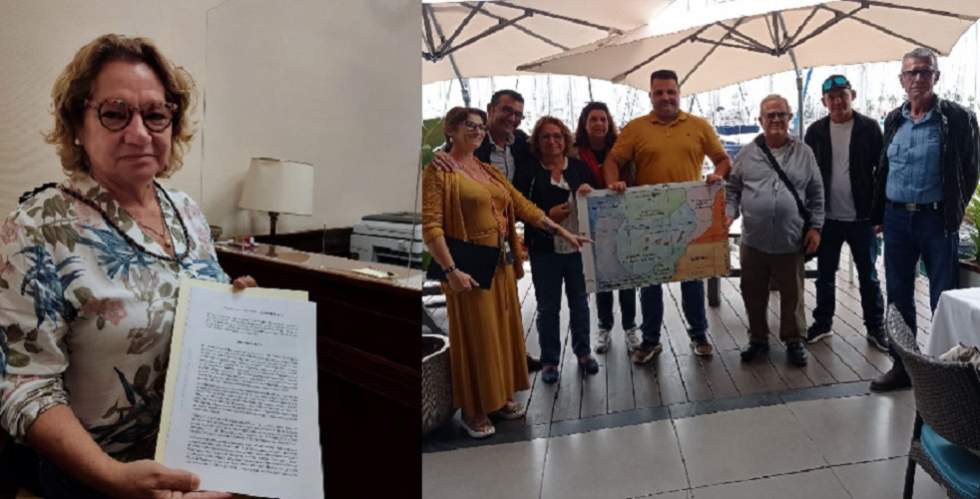 La Diputada Meri Pita y Plataforma del Mar Canario (Facebook)