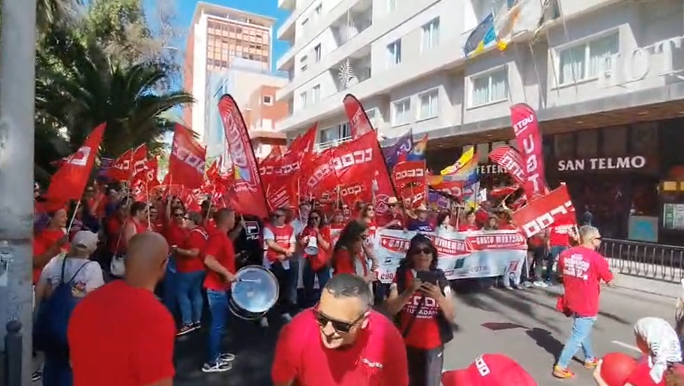 1&ordm; de Mayo 2026 en LPGC. Foto J.Formoso