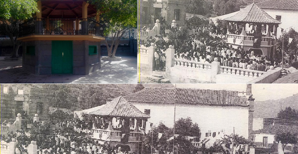 Imagenes del Kiosko de Mogán actual y en el pasado