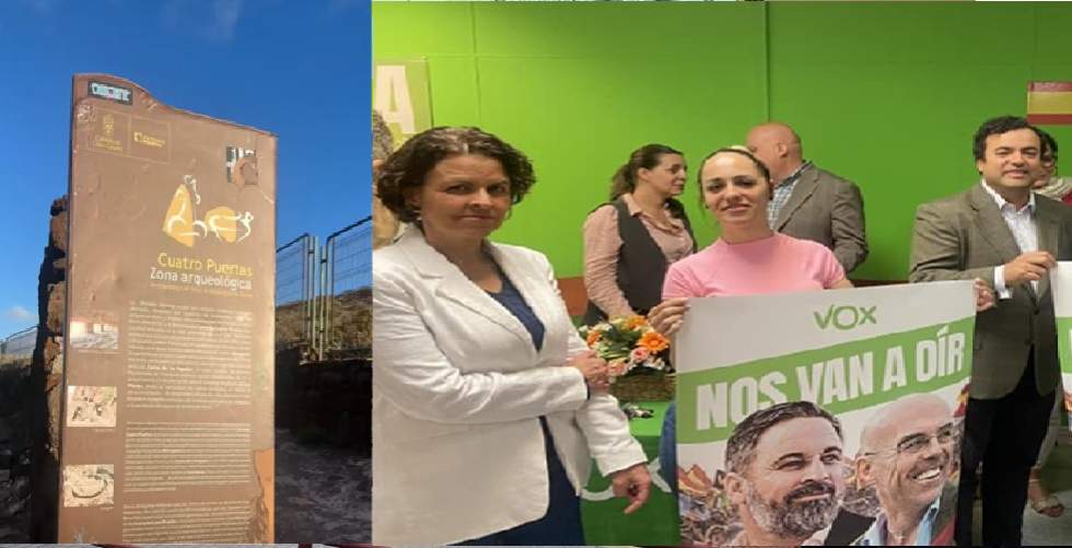 Vox con Esmeralda Cabrera visitaron Cuatro Puertas
