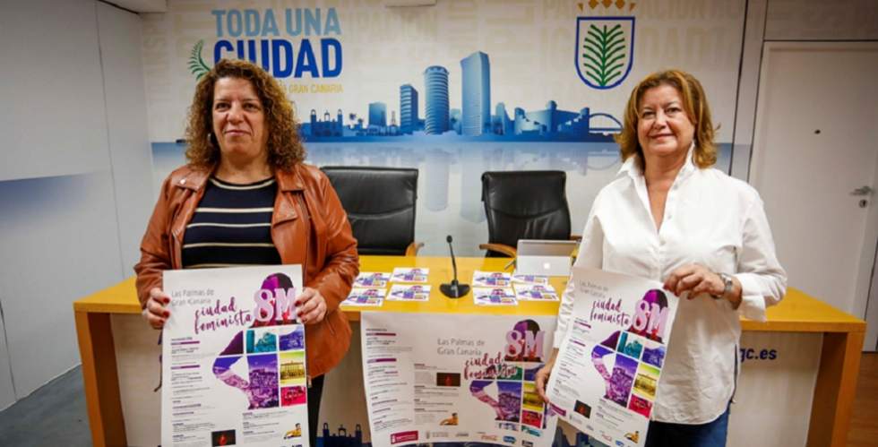 Concejal Igualdad Mari Carmen Reyes en imagen del 8-M 2020