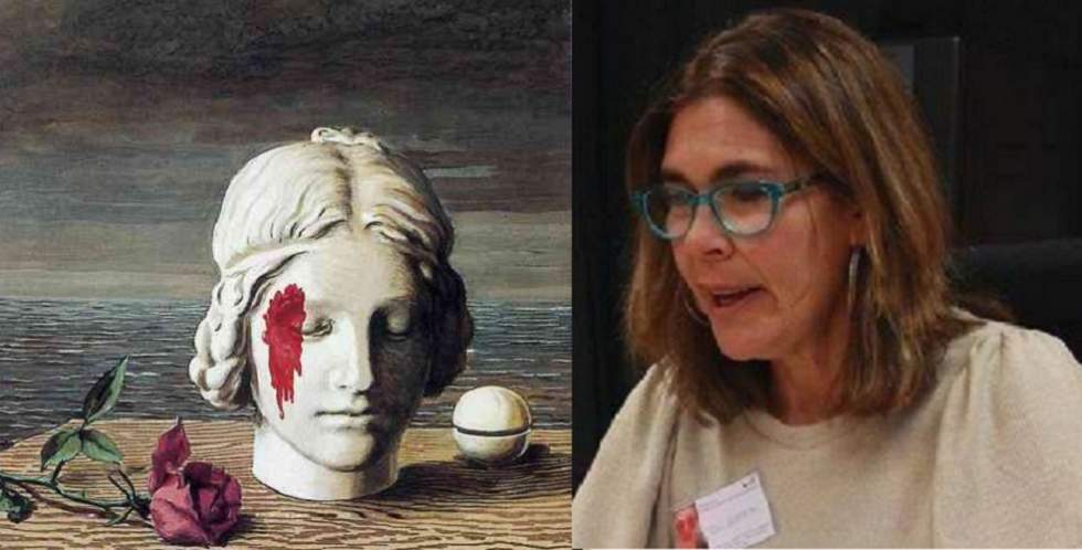 La Psicoanalista Pino Lorenzo y fragmento de Memoria (Magritte)