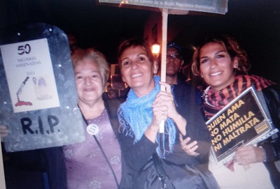 Foto acto con Mujeres Red Feminista de Gran Canaria