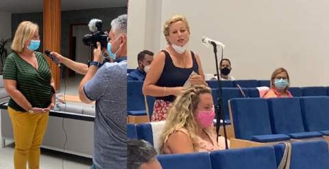 Elena Alamo (PP-AV) yuna  vecina de Tunte en el Pleno Extraordinario