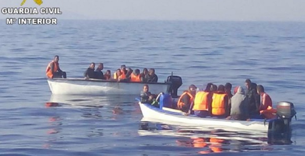 Nueva oleada de pateras a Gran Canaria (imagen de Guardia Civil Dic-2019)