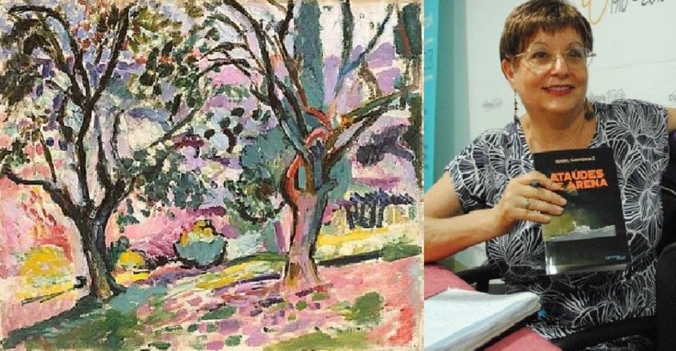 Detalle de Paseo entre los Olivos de Matisse e Isabel Santervaz