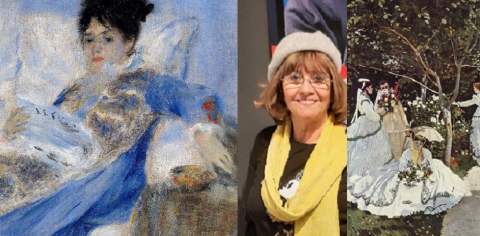 Olga Cabrera y detalles de Obras de Monet